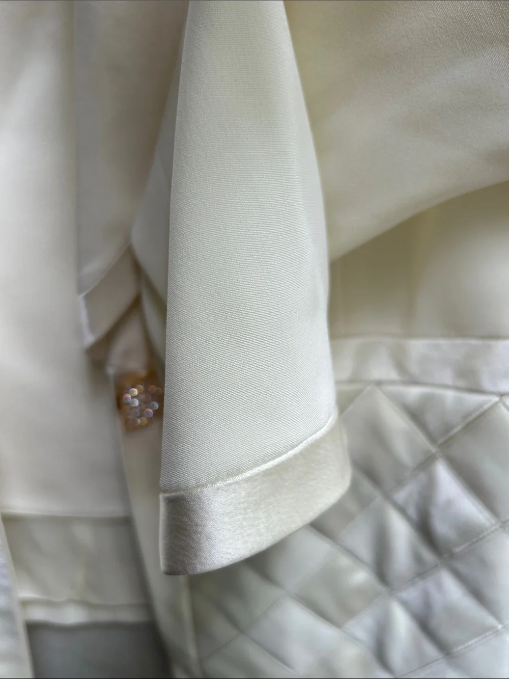 Sioni Cream Size 12 Vintage Elegant Formal